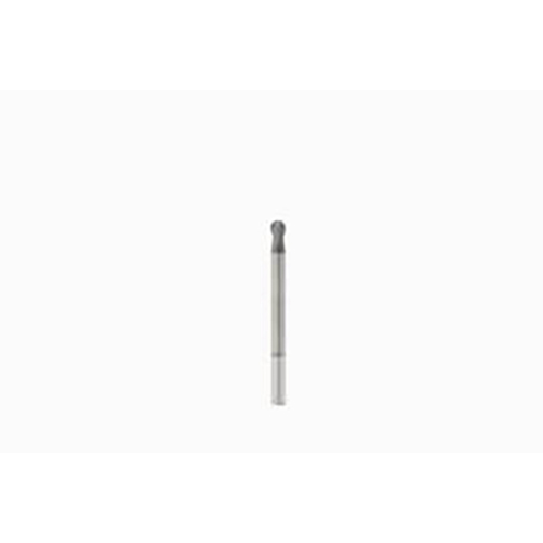 3.00mm Diameter x 3.00mm Shank 2-Flute Short Length Diamond Coated Carbide Ball Nose End Mill product photo Front View L