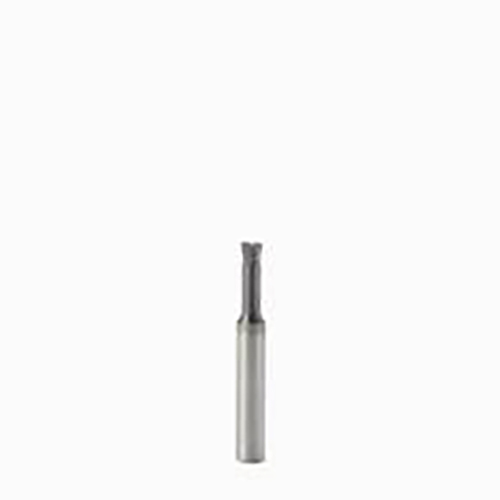 6mm Diameter x 8mm Shank 2-Flute Short Length MEGA Coated Carbide High Feed End Mill product photo Front View L
