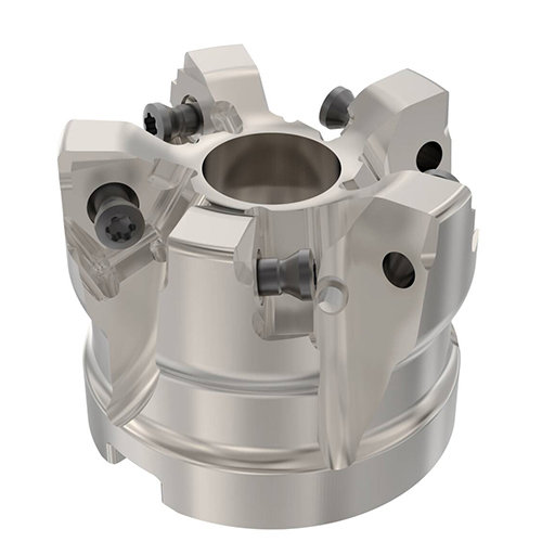 R220.96-02.00-08-5A 2" Diameter 3/4" Arbor Hole 5-Flute Indexable Square Face Mill product photo Front View L