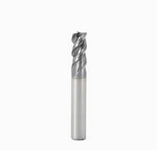6mm Diameter x 6mm Shank 0.08mm Corner Chamfer 3-Flute Short Length SIRON-A Coated Carbide Corner Chamfer End Mill product photo Front View L