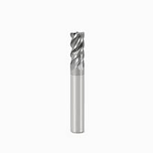 0.7500" Diameter x 0.7500" Shank 0.0100" Corner Chamfer 4-Flute Short Length SIRON-A Coated Carbide Corner Chamfer End Mill product photo Front View L