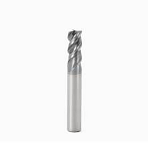 3/8" Diameter x 3/8" Shank 3-Flute Short Length SIRON-A Coated Carbide End Mill product photo Front View L