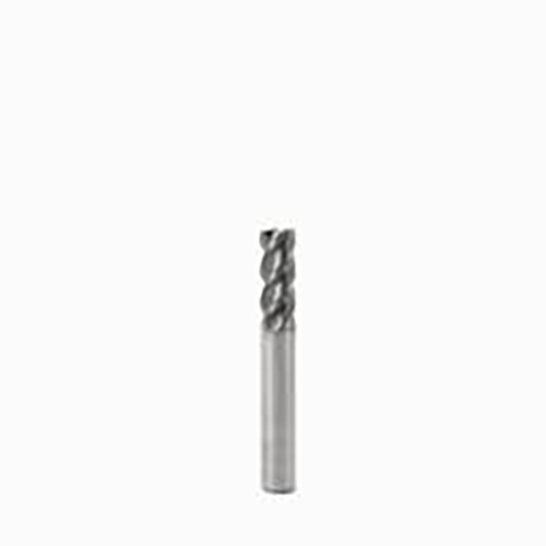 8mm Diameter x 8mm Shank 0.3mm Corner Chamfer 4-Flute Short Length SIRON-A Coated Carbide Corner Chamfer End Mill product photo Front View L