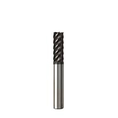 10mm Diameter x 10mm Shank 0.1mm Corner Chamfer 6-Flute Short Length NXT Coated Carbide Corner Chamfer End Mill product photo Front View L