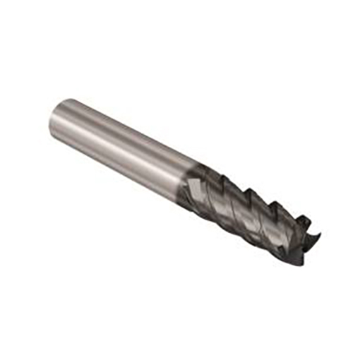 10mm Diameter x 10mm Shank 0.13mm Corner Chamfer 4-Flute Short Length NXT Coated Carbide Corner Chamfer End Mill product photo Front View L