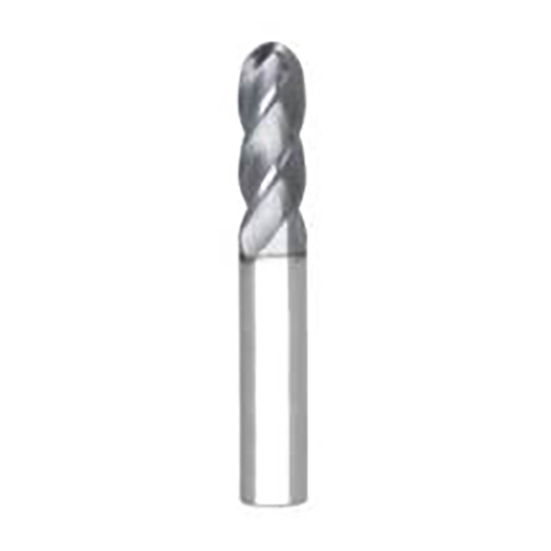 0.7500" Diameter x 0.7500" Shank 4-Flute Short Length AlTiN Coated Carbide Ball Nose End Mill product photo Front View L