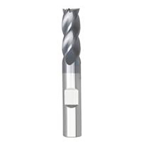 0.3750" Diameter x 0.3750" Shank 4-Flute Standard AlTiN Coated Carbide Square End Mill product photo Front View L