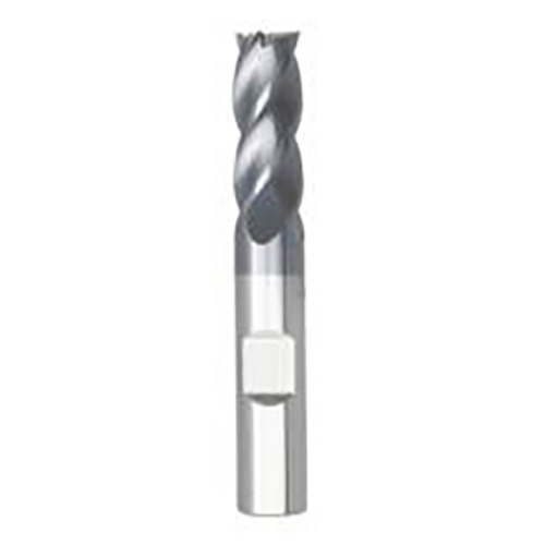 1" Diameter x 1" Shank 4-Flute Standard Length AlTiN Coated Carbide End Mill product photo Front View L