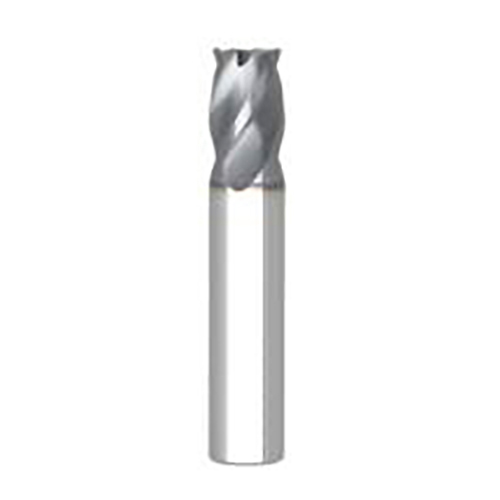 1/2" Diameter x 0.5000" Shank 4-Flute AlTiN Coated Corner Radius Carbide End Mill product photo Front View L