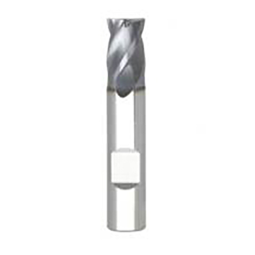 3/4" Diameter x 0.7500" Shank 4-Flute AlTiN Coated Corner Radius Carbide End Mill product photo Front View L