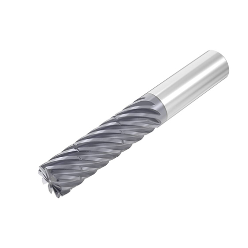 5/8" Diameter x 5/8" Shank 9-Flute Long AlTiN Coated Carbide Roughing End Mill product photo Front View L