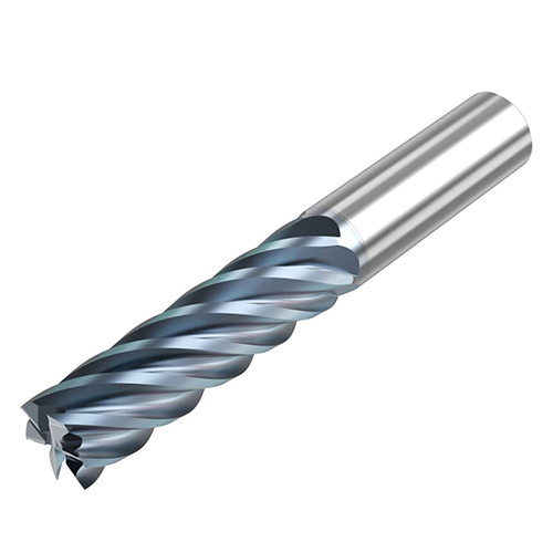 0.7500" Diameter x 0.7500" Shank 6-Flute Standard HTA Coated Carbide Square End Mill product photo Front View L