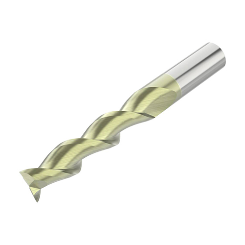 0.6250" Diameter x 0.6250" Shank 2-Flute Long ANF Coated Carbide Square End Mill product photo Front View L