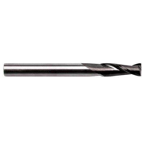 3/16" 2-Flute 0.020" Radius TiAlN Coated Solid Carbide End Mill product photo Front View L