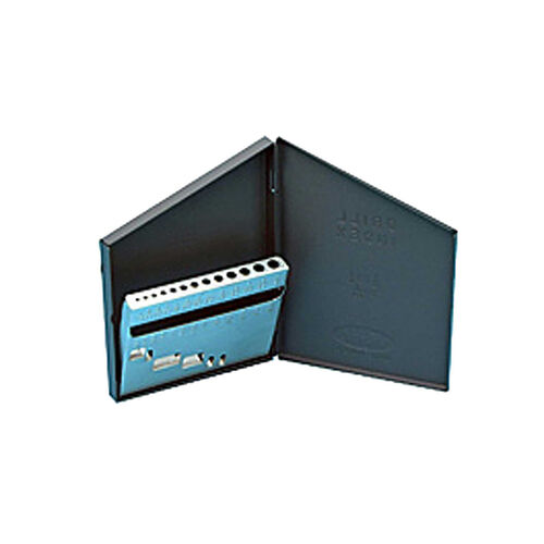 Drill Case Holds: 1/16" - 1/4" By 64ths Drill Bits product photo Front View L