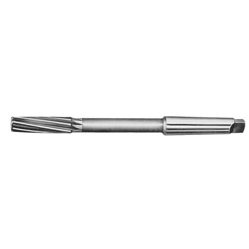 7/16" MT1 Spiral Flute Taper Shank H.S.S. Chucking Reamer product photo Front View L
