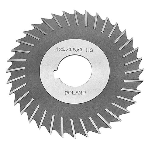 2-1/2" x 9/64" x 7/8" Bore H.S.S. Plain Tooth Slitting Saw product photo Front View L