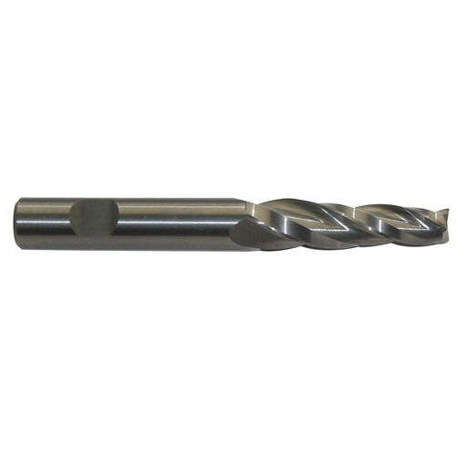 1/8" Tip Diameter x 1/4" Shank 1-1/2º Tapered Carbide End Mill product photo Front View L
