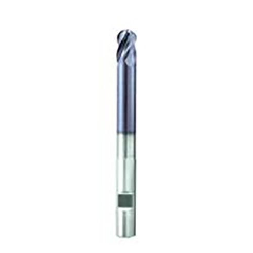 0.5000" Diameter x 0.5000" Shank 4-Flute Stub Length AlTiN Coated Carbide Ball Nose End Mill product photo Front View L