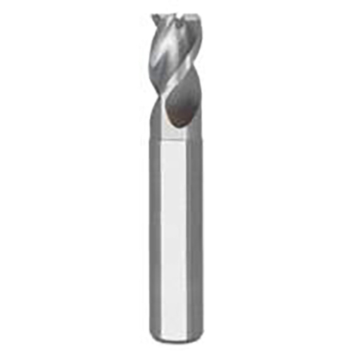 3/4" Diameter x 3/4" Shank 3-Flute Stub Length Uncoated Carbide End Mill product photo Front View L