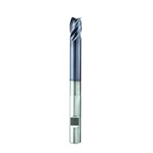3/4" Diameter x 0.7500" Shank 4-Flute AlTiN Coated Corner Radius Carbide End Mill product photo Front View L