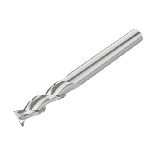 0.3125" Diameter x 0.3125" Shank 2-Flute Standard Uncoated Carbide Square End Mill product photo Front View L
