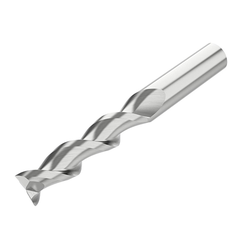 0.6250" Diameter x 0.6250" Shank 2-Flute Long Uncoated Carbide Square End Mill product photo Front View L