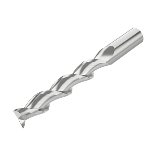 0.7500" Diameter x 0.7500" Shank 2-Flute Extra Long Uncoated Carbide Square End Mill product photo Front View L