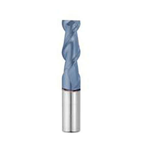 0.1250" Diameter x 0.1250" Shank 2-Flute Standard TiCN Coated Carbide Square End Mill product photo Front View L