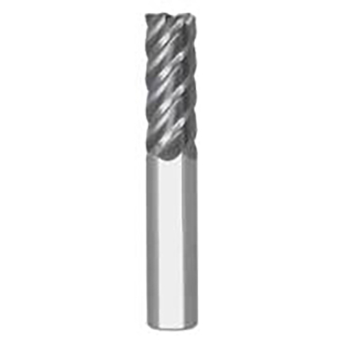 0.3125" Diameter x 0.3125" Shank 5-Flute Stub AlTiN Coated Carbide Square End Mill product photo Front View L