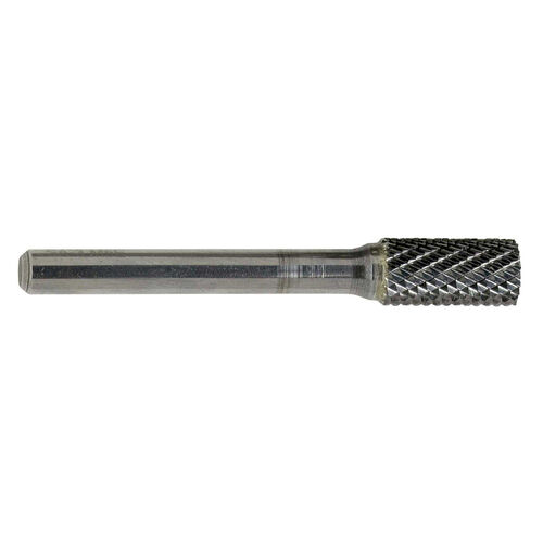 5/8" SB-6 Double Cut End Cutting Cylindrical Carbide Burr product photo Front View L