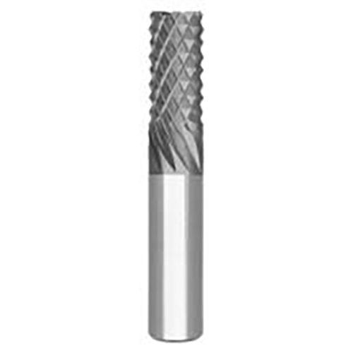 0.1250" Diameter x 0.1250" Shank 0-Flute Short Diamond CVD Coated Carbide Square End Mill product photo Front View L