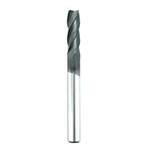 6mm Diameter x 6mm Shank 4-Flute Standard Diamond CVD Coated Carbide Square End Mill product photo Front View L