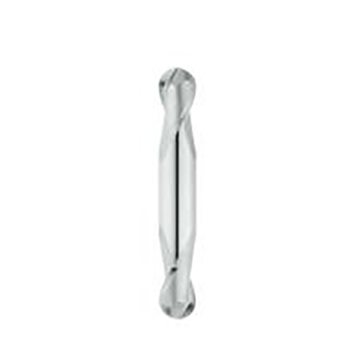 0.2500" Diameter x 0.2500" Shank 4-Flute Short Length TiAlN Coated Carbide Ball Nose End Mill product photo Front View L