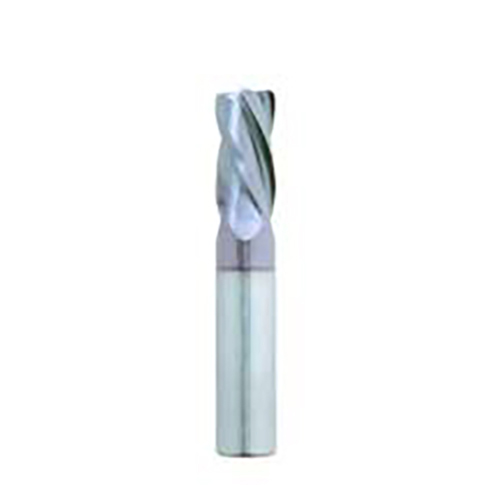 3/4" Diameter x 0.7500" Shank 4-Flute TiAlN Coated Corner Radius Carbide End Mill product photo Front View L