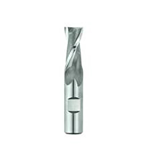 1.0000" Diameter x 1.0000" Shank 2-Flute Short Uncoated HSCO Square End Mill product photo Front View L