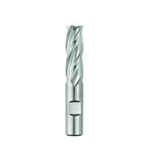 0.3125" Diameter x 0.3750" Shank 4-Flute Long Uncoated HSCO Square End Mill product photo Front View L
