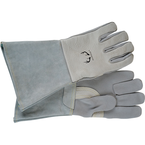 Welder's Comfoflex Pearl Deerskin Gloves, Size Large product photo Front View L