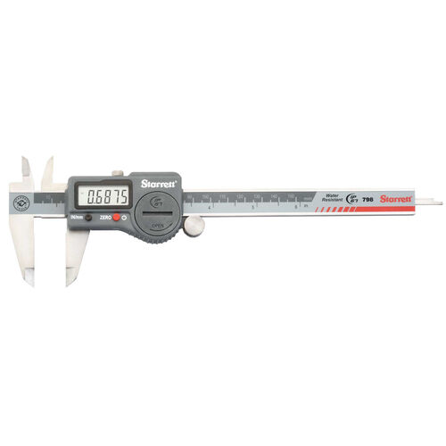 6"/150mm x 0.0005"/0.01mm IP67 Coolant Proof Digimatic Caliper w/SPC Output product photo Front View L