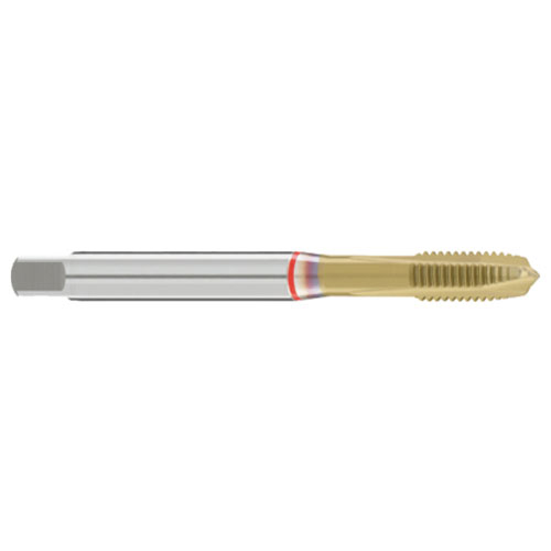 M4x0.70 3-Flute Spiral Point TiN Coated Tap product photo Front View L
