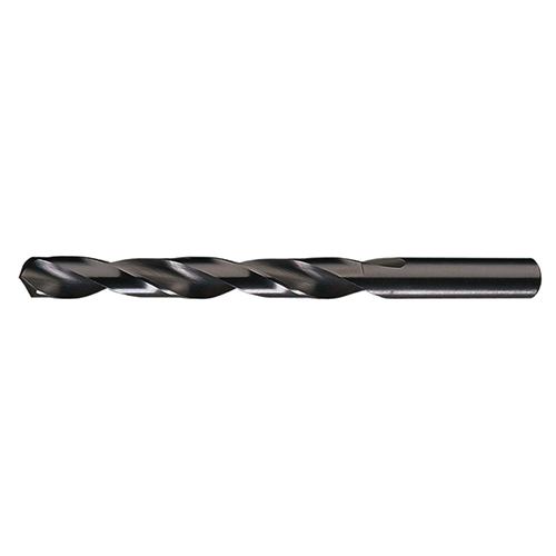 2.3mm 118 Degree Radial Point Black Oxide Coated High Speed Steel Jobber Length Drill Bit product photo Front View L