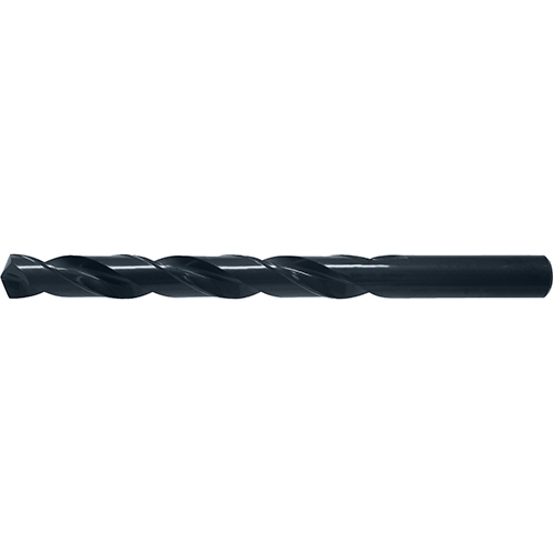 #4 135 Degree Split Point Black Oxide Coated High Speed Steel Jobber Length Drill Bit product photo Front View L