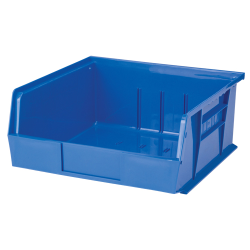 11" W x 5" H x 10-7/8" D Stack & Hang Bin, Blue product photo Front View L