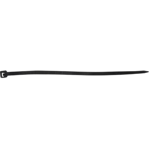 6" Cable Tie, 40 lbs. Tensile Strength, Black product photo Front View L