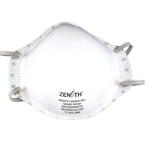 Medium/Large N95 Particulate Respirator, NIOSH Certified, Box of 20 product photo Front View L