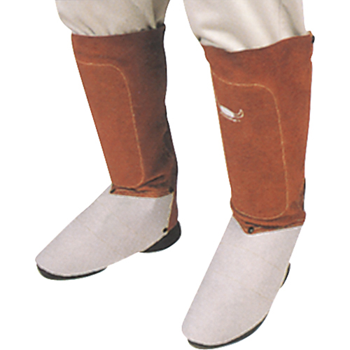 6" Leather Spats, Lava Brown product photo Front View L