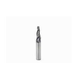 2.5mm Tip Diameter x 8mm Shank 3-Flute 7 Degree MEGA Coated Carbide Tapered End Mill product photo