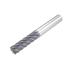 3/8" Diameter x 3/8" Shank 7-Flute Long AlTiN Coated Carbide Roughing End Mill product photo