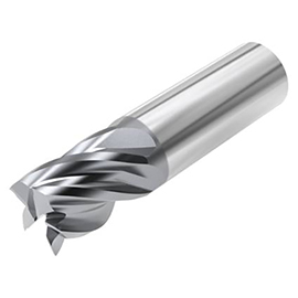 0.2500" Diameter x 0.2500" Shank 5-Flute Stub AlCrN Coated Carbide Square End Mill product photo