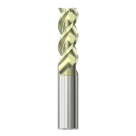 0.3750" Diameter x 0.3750" Shank 3-Flute Stub ANF Coated Carbide Square End Mill product photo